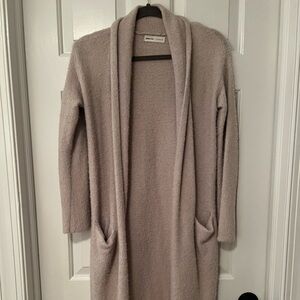 Cozy Lavender Open-Front Cardigan Sweater